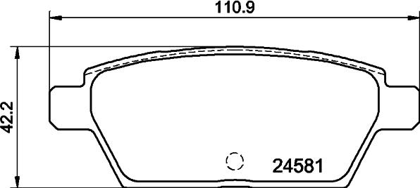 Textar 2458106 - Əyləc altlığı dəsti, əyləc diski furqanavto.az