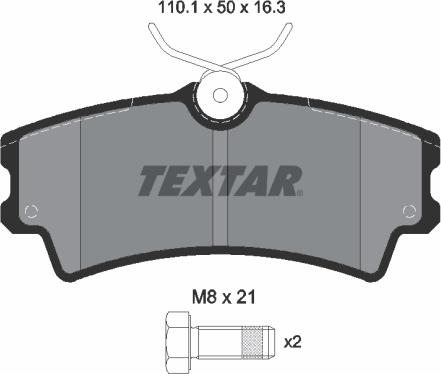 Textar 2430201 - Əyləc altlığı dəsti, əyləc diski furqanavto.az