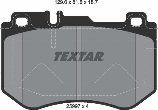 Textar 2599701 - Əyləc altlığı dəsti, əyləc diski furqanavto.az