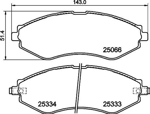 Textar 2506601 - Əyləc altlığı dəsti, əyləc diski furqanavto.az