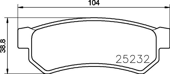 Textar 2523203 - Əyləc altlığı dəsti, əyləc diski furqanavto.az