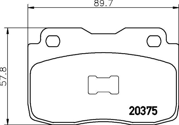 Textar 2037501 - Əyləc altlığı dəsti, əyləc diski furqanavto.az