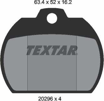 Textar 2029602 - Əyləc altlığı dəsti, əyləc diski furqanavto.az