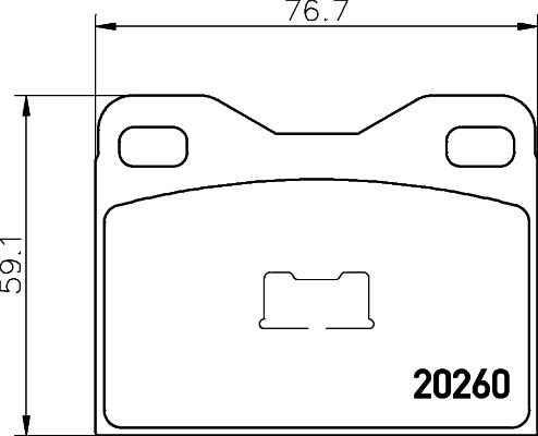 Textar 2026002 - Əyləc altlığı dəsti, əyləc diski furqanavto.az