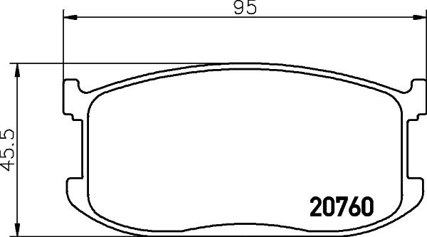 Textar 2076001 - Əyləc altlığı dəsti, əyləc diski furqanavto.az