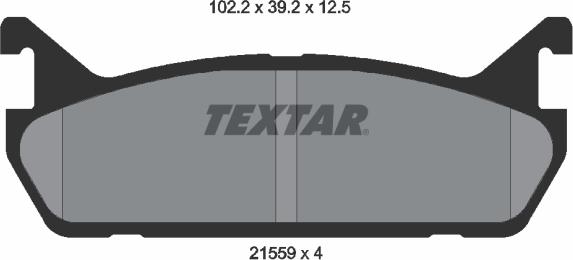 Textar 2155901 - Əyləc altlığı dəsti, əyləc diski furqanavto.az