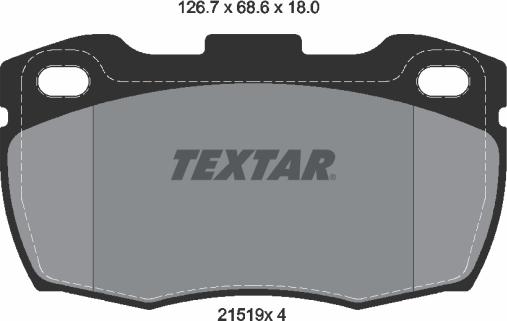 Textar 2151901 - Əyləc altlığı dəsti, əyləc diski furqanavto.az