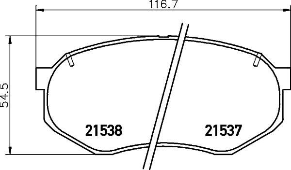 Textar 2153702 - Əyləc altlığı dəsti, əyləc diski furqanavto.az