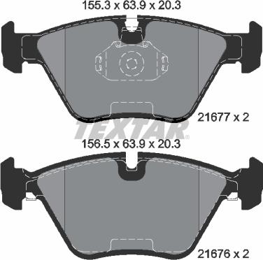 Textar 89003500 - Əyləc dəsti, diskli əyləclər furqanavto.az