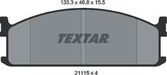 Textar 2111501 - Əyləc altlığı dəsti, əyləc diski furqanavto.az