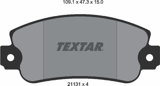 Textar 2113102 - Əyləc altlığı dəsti, əyləc diski furqanavto.az