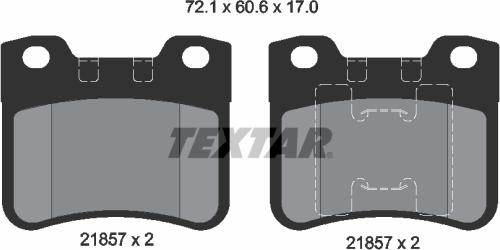 Textar 2185701 - Əyləc altlığı dəsti, əyləc diski furqanavto.az