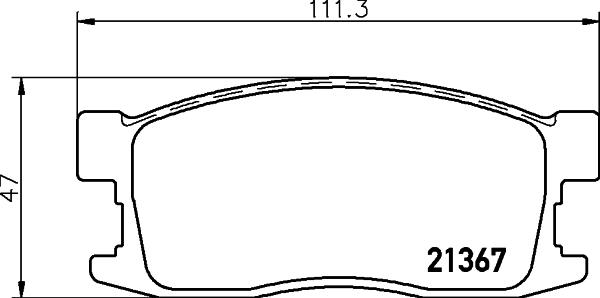 Textar 2136701 - Əyləc altlığı dəsti, əyləc diski furqanavto.az