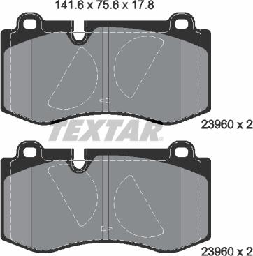 Textar 2396001 - Əyləc altlığı dəsti, əyləc diski furqanavto.az