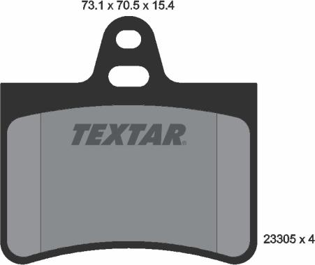 Textar 2330501 - Əyləc altlığı dəsti, əyləc diski furqanavto.az