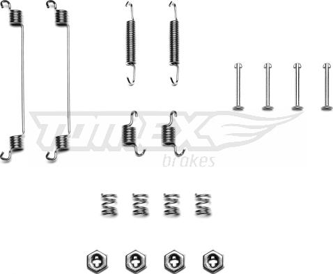 TOMEX brakes TX 40-09 - Aksesuar dəsti, əyləc başlıqları furqanavto.az