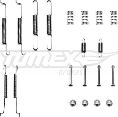 TOMEX brakes TX 40-01 - Aksesuar dəsti, əyləc başlıqları furqanavto.az