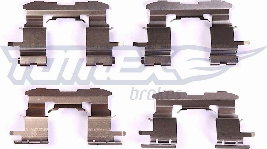 TOMEX brakes TX 43-97 - Disk əyləc pedləri üçün aksesuar dəsti furqanavto.az