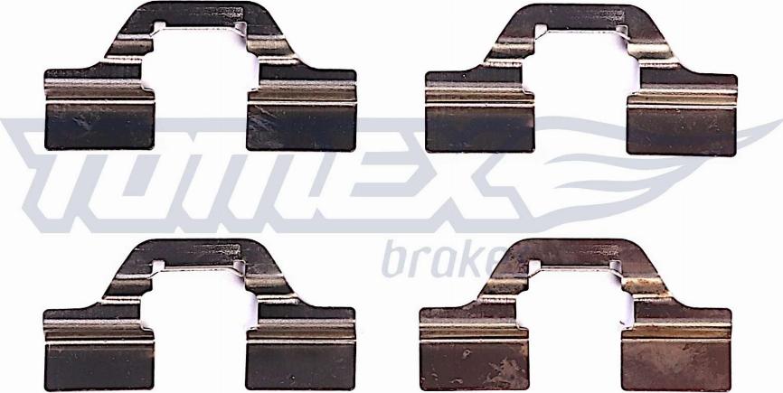 TOMEX brakes TX 43-83 - Disk əyləc pedləri üçün aksesuar dəsti furqanavto.az