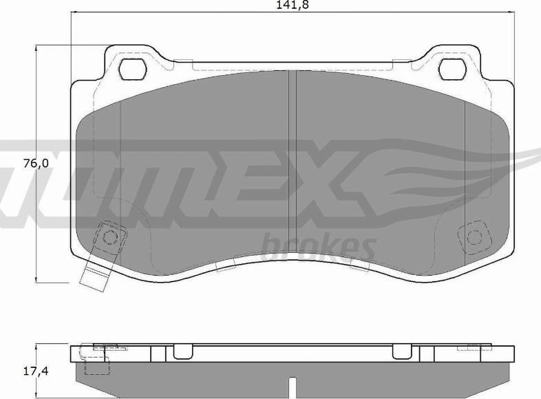 TOMEX brakes TX 19-95 - Əyləc altlığı dəsti, əyləc diski furqanavto.az