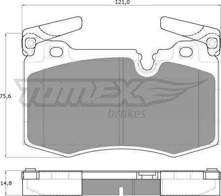 TOMEX brakes TX 19-47 - Əyləc altlığı dəsti, əyləc diski furqanavto.az