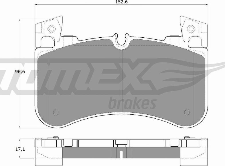 TOMEX brakes TX 19-53 - Əyləc altlığı dəsti, əyləc diski furqanavto.az