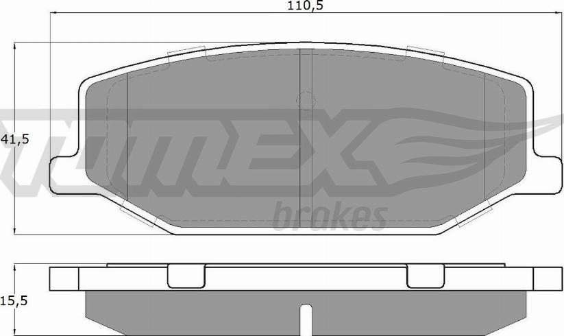 TOMEX brakes TX 19-36 - Əyləc altlığı dəsti, əyləc diski furqanavto.az