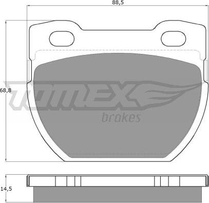 TOMEX brakes TX 19-24 - Əyləc altlığı dəsti, əyləc diski furqanavto.az