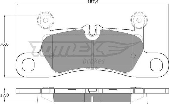 TOMEX brakes TX 19-26 - Əyləc altlığı dəsti, əyləc diski furqanavto.az