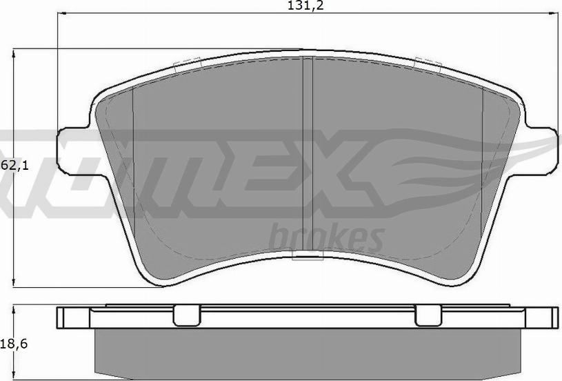 TOMEX brakes TX 15-84 - Əyləc altlığı dəsti, əyləc diski furqanavto.az