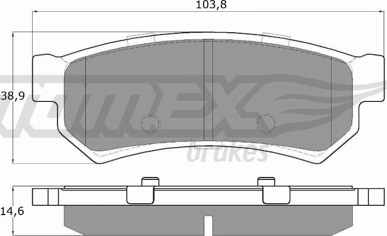 TOMEX brakes TX 16-77 - Əyləc altlığı dəsti, əyləc diski www.furqanavto.az