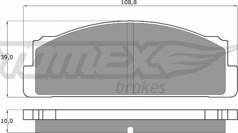 TOMEX brakes TX 10-24 - Əyləc altlığı dəsti, əyləc diski furqanavto.az