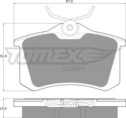 Textar 8216D1112 - Əyləc altlığı dəsti, əyləc diski furqanavto.az