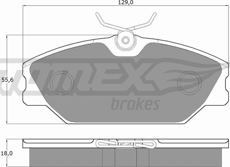 TOMEX brakes TX 10-771 - Əyləc altlığı dəsti, əyləc diski furqanavto.az