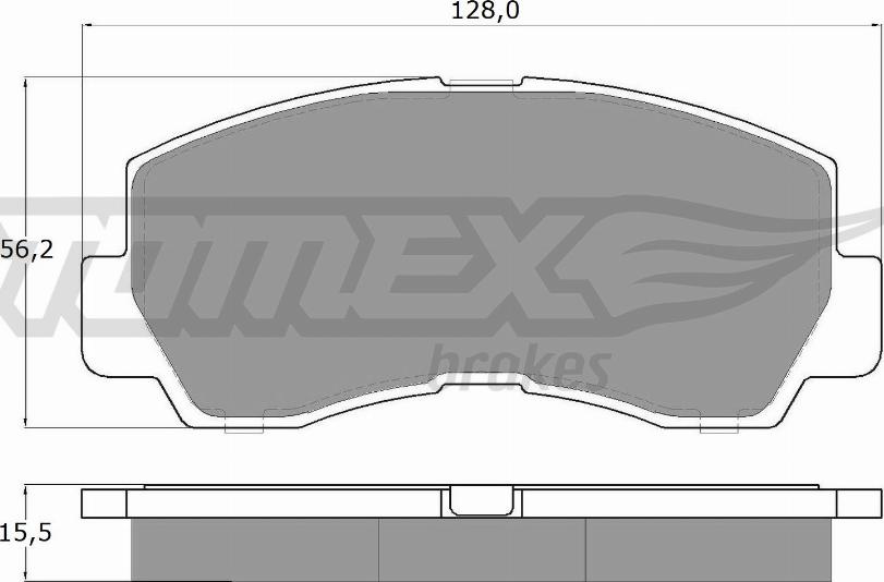 TOMEX brakes TX 11-45 - Əyləc altlığı dəsti, əyləc diski furqanavto.az