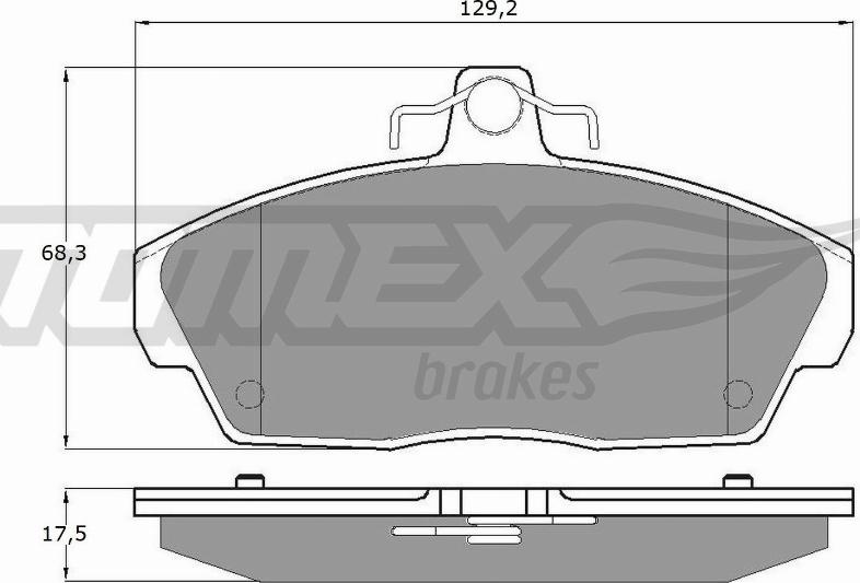 TOMEX brakes TX 11-511 - Əyləc altlığı dəsti, əyləc diski furqanavto.az