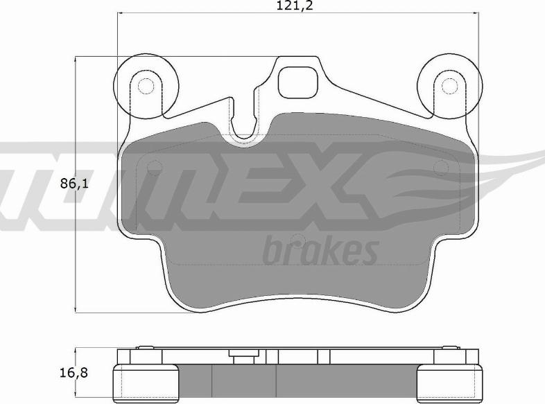 TOMEX brakes TX 18-00 - Əyləc altlığı dəsti, əyləc diski furqanavto.az