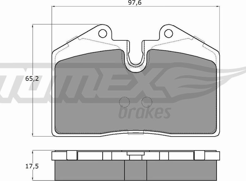 TOMEX brakes TX 18-02 - Əyləc altlığı dəsti, əyləc diski furqanavto.az