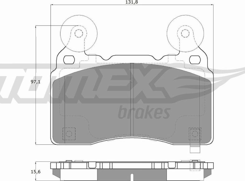 TOMEX brakes TX 18-89 - Əyləc altlığı dəsti, əyləc diski furqanavto.az