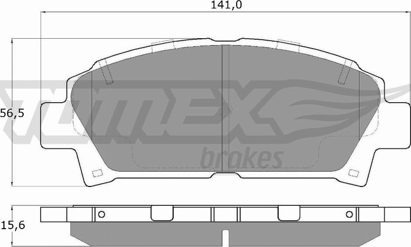 TOMEX brakes TX 13-63 - Əyləc altlığı dəsti, əyləc diski furqanavto.az