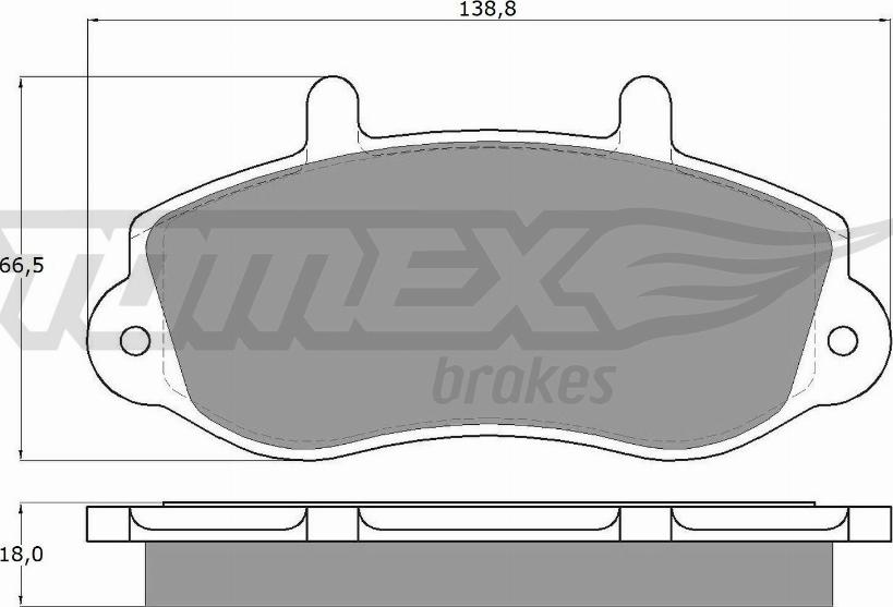 TOMEX brakes TX 13-01 - Əyləc altlığı dəsti, əyləc diski furqanavto.az