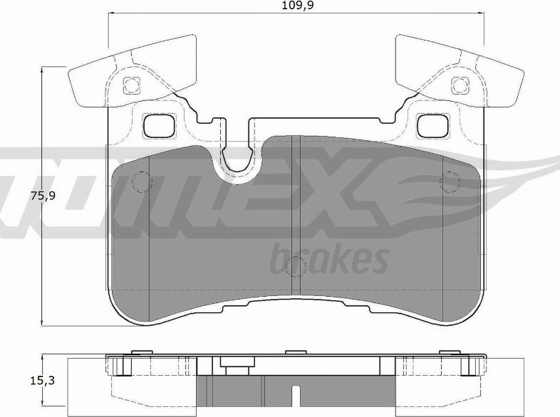 TOMEX brakes TX 12-67 - Əyləc altlığı dəsti, əyləc diski furqanavto.az