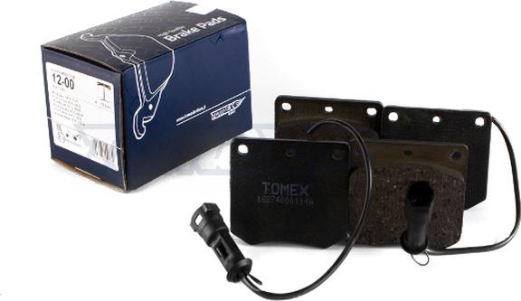 TOMEX brakes TX 12-00 - Əyləc altlığı dəsti, əyləc diski furqanavto.az