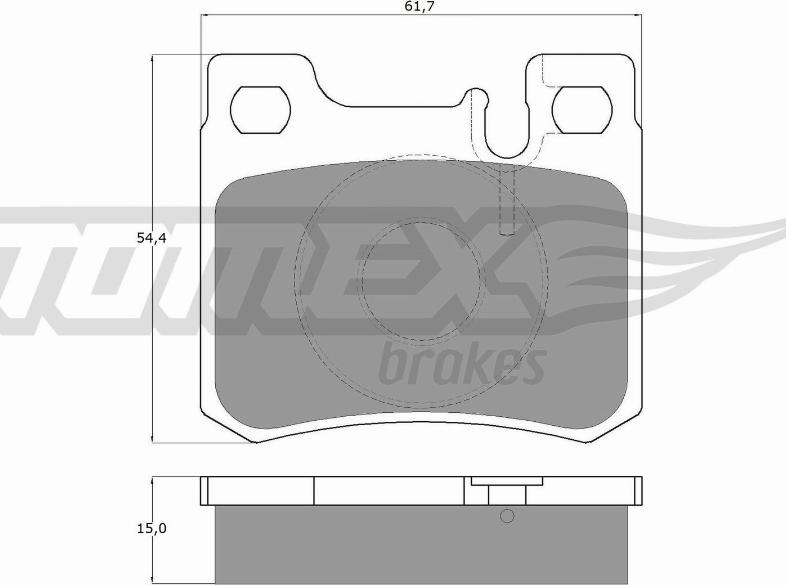 TOMEX brakes TX 12-30 - Əyləc altlığı dəsti, əyləc diski furqanavto.az
