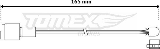 TOMEX brakes TX 30-95 - Xəbərdarlıq Kontakt, əyləc padinin aşınması furqanavto.az