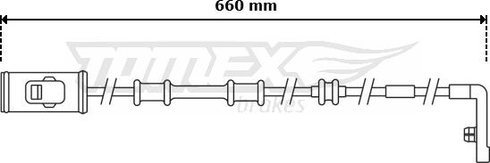 TOMEX brakes TX 30-96 - Xəbərdarlıq Kontakt, əyləc padinin aşınması furqanavto.az