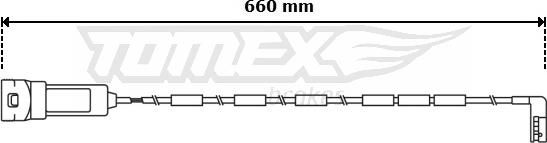 TOMEX brakes TX 30-93 - Xəbərdarlıq Kontakt, əyləc padinin aşınması furqanavto.az