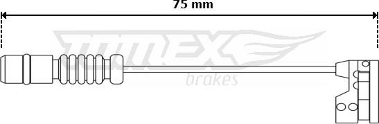 TOMEX brakes TX 30-92 - Xəbərdarlıq Kontakt, əyləc padinin aşınması furqanavto.az