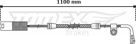 TOMEX brakes TX 30-44 - Xəbərdarlıq Kontakt, əyləc padinin aşınması furqanavto.az