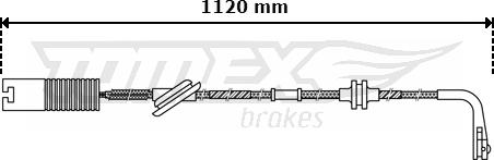 TOMEX brakes TX 30-40 - Xəbərdarlıq Kontakt, əyləc padinin aşınması furqanavto.az